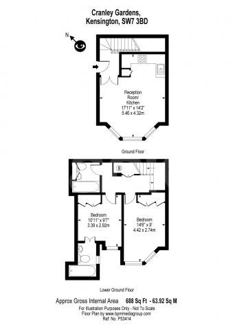 			NEW INSTRUCTION, 2 Bedroom, 1 bath, 1 reception Maisonette			 Cranley Gardens, South Kensington/Gloucester Road